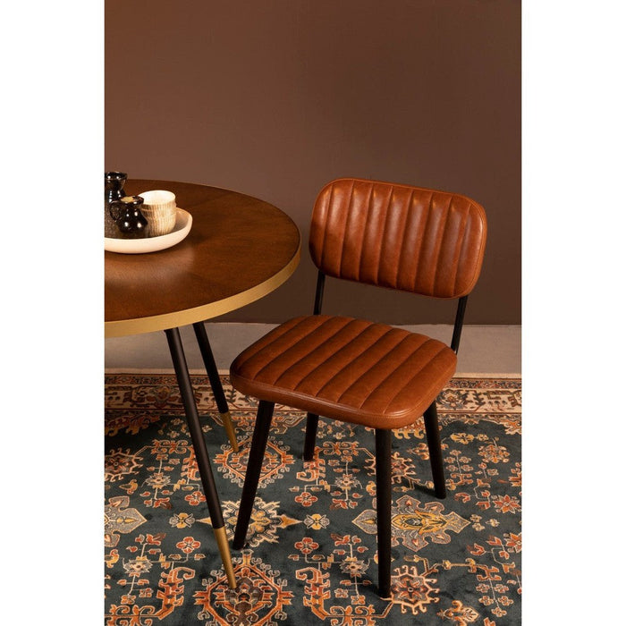 Stoel Jake Worn Brown-Eetkamerstoelen-Creating Home