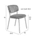 Stoel Jolien Black/Dark Grey-Eetkamerstoelen-Creating Home