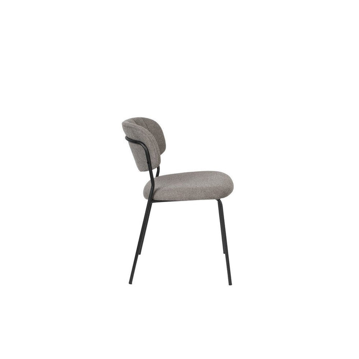 Stoel Jolien Black/Grey-Eetkamerstoelen-Creating Home