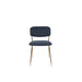 Stoel Jolien Gold/Dark Blue-Eetkamerstoelen-Creating Home