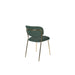 Stoel Jolien Gold/Dark Green-Eetkamerstoelen-Creating Home