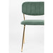 Stoel Jolien Gold/Dark Green-Eetkamerstoelen-Creating Home