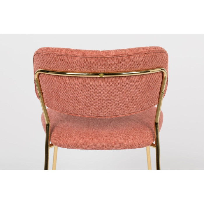 Stoel Jolien Gold/Pink-Eetkamerstoelen-Creating Home