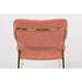 Stoel Jolien Gold/Pink-Eetkamerstoelen-Creating Home