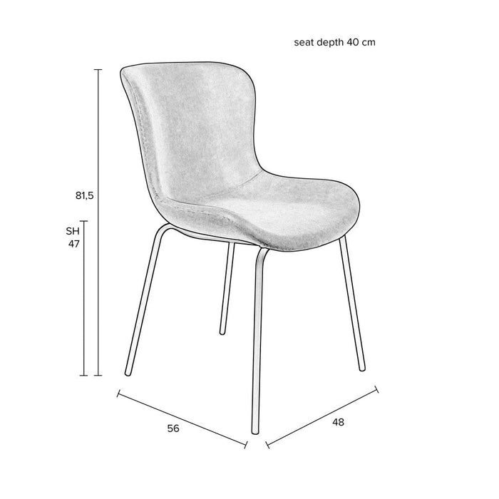 Stoel Junzo Rib Light Green-Eetkamerstoelen-Creating Home