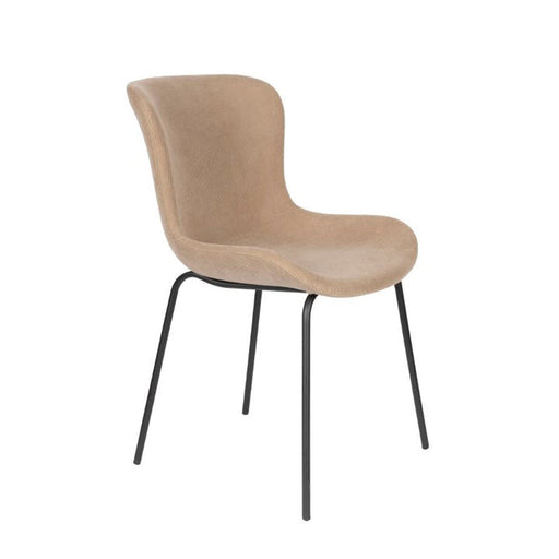 Stoel Junzo Rib Taupe-Eetkamerstoelen-Creating Home