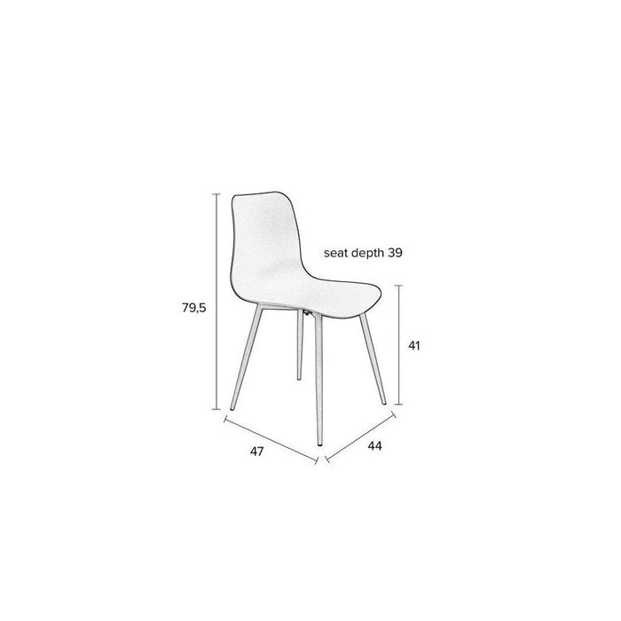 Stoel Leon Green-Eetkamerstoelen-Creating Home