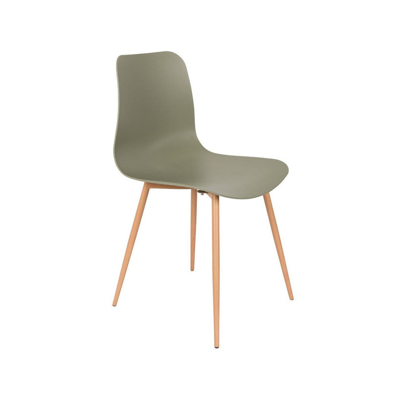 Stoel Leon Green-Eetkamerstoelen-Creating Home