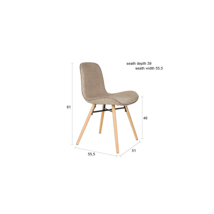 Stoel Lester Bruin-Eetkamerstoelen-Creating Home