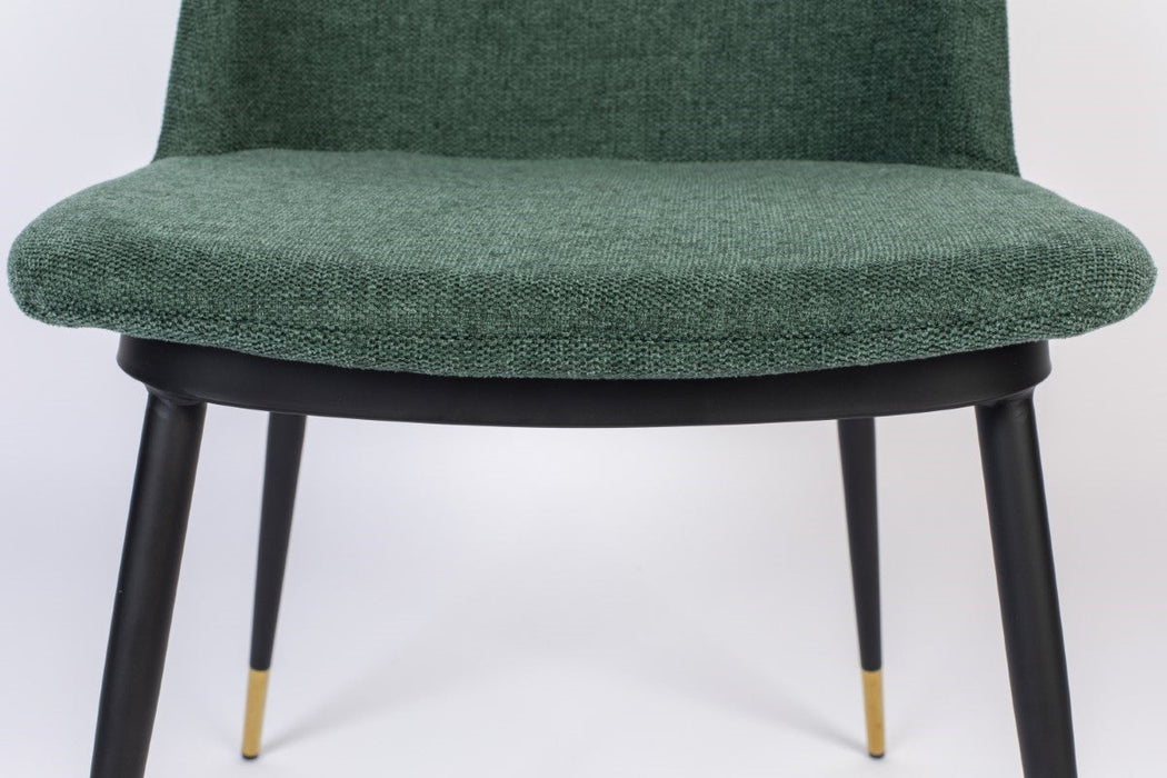 Stoel Lionel Groen-Eetkamerstoelen-Creating Home