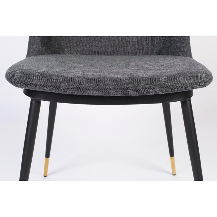 Stoel Lionel donker grijs-Eetkamerstoelen-Creating Home