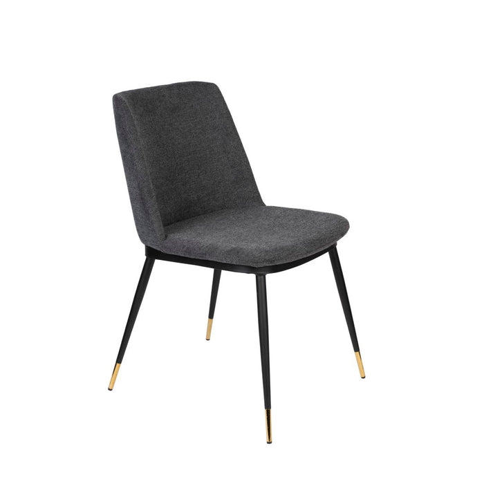 Stoel Lionel donker grijs-Eetkamerstoelen-Creating Home