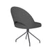 Stoel Mick Grijs met spinpoot draaivoet-Eetkamerstoelen-Creating Home
