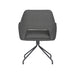 Stoel Mos Grijs met spinpoot draaivoet-Eetkamerstoelen-Creating Home