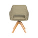 Stoel Mos Groen met houten draaivoet-Eetkamerstoelen-Creating Home