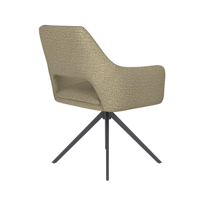Stoel Mos Groen met metalen draaivoet-Eetkamerstoelen-Creating Home