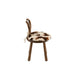 Stoel Oor koe hout bruin-Eetkamerstoelen-J-Line