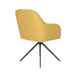 Stoel Otis Oker met metalen draaivoet-Eetkamerstoelen-Creating Home