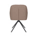 Stoel Otis Taupe met metalen draaivoet-Eetkamerstoelen-Creating Home