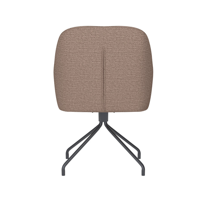 Stoel Otis Taupe met spinpoot draaivoet-Eetkamerstoelen-Creating Home