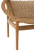Stoel Rond teak hout naturel-Eetkamerstoelen-J-Line