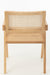 Stoel Rooster essenhout/rattan naturel-Eetkamerstoelen-J-Line