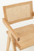 Stoel Rooster essenhout/rattan naturel-Eetkamerstoelen-J-Line