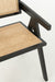 Stoel Rooster essenhout/rattan zwart-Eetkamerstoelen-J-Line