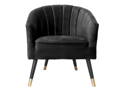 Stoel Royal - Fluweel Zwart - 70x71x80cm-Eetkamerstoelen-Leitmotiv