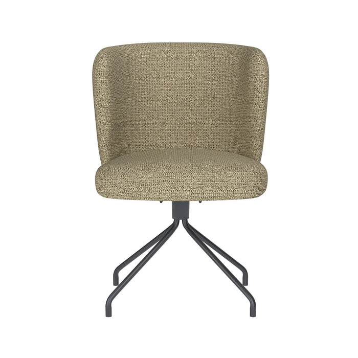 Stoel Stan Groen met spinpoot draaivoet-Eetkamerstoelen-Creating Home