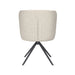 Stoel Stan Off-White met metalen draaivoet-Eetkamerstoelen-Creating Home