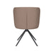 Stoel Stan Taupe met metalen draaivoet-Eetkamerstoelen-Creating Home
