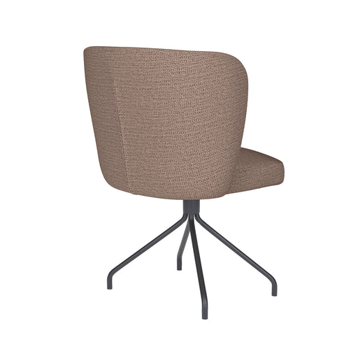 Stoel Stan Taupe met spinpoot draaivoet-Eetkamerstoelen-Creating Home