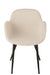 Stoel Stof/metaal wit-Eetkamerstoelen-J-Line