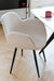 Stoel Stof/metaal wit-Eetkamerstoelen-J-Line