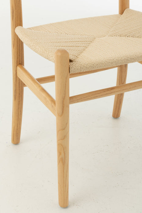 Stoel Toon beukenhout/touw naturel-Eetkamerstoelen-J-Line