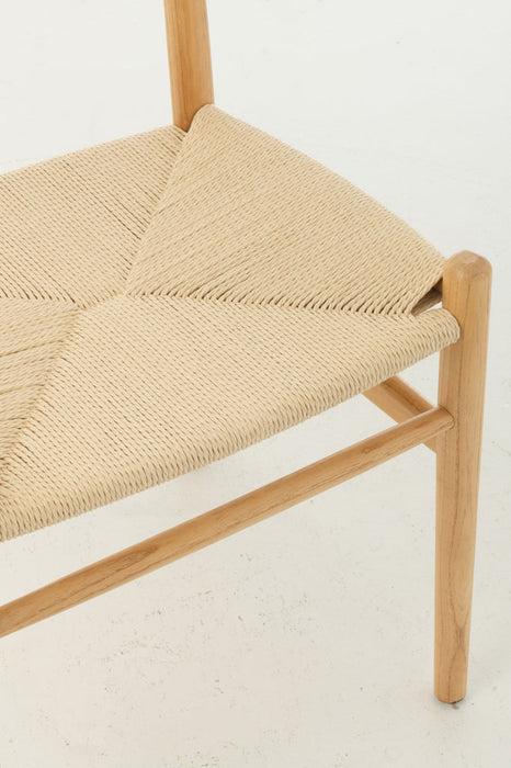 Stoel Toon beukenhout/touw naturel-Eetkamerstoelen-J-Line