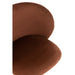 Stoel Turn/up/down fluweel donker bruin-Eetkamerstoelen-J-Line