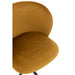 Stoel Turn/up/down fluweel oker-Eetkamerstoelen-J-Line