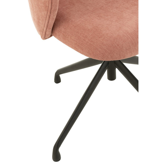 Stoel Turn/up/down textiel licht roze-Eetkamerstoelen-J-Line