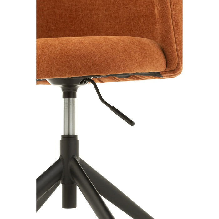 Stoel Turn/up/down textiel roestig-Eetkamerstoelen-J-Line