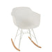 Stoel Willy schommel pp wit-Eetkamerstoelen-J-Line