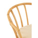 Stoel+kussen Rotan/textiel naturel/wit-Eetkamerstoelen-J-Line