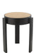 Stool Pune Mango Wood Black-Krukjes-J-Line