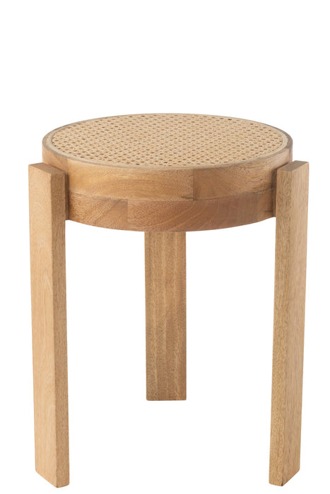 Stool Pune Mango Wood Natural-Krukjes-J-Line