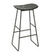 Stool Rectangular Recycle Teak Black Large-Barkrukken-J-Line