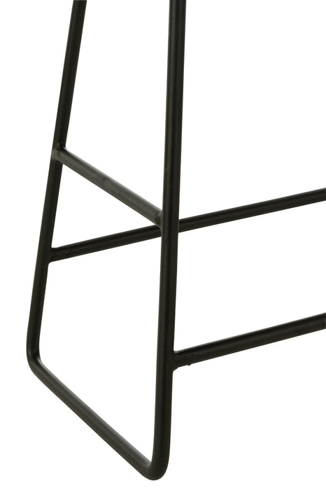 Stool Rectangular Recycle Teak Black Small-Krukjes-J-Line