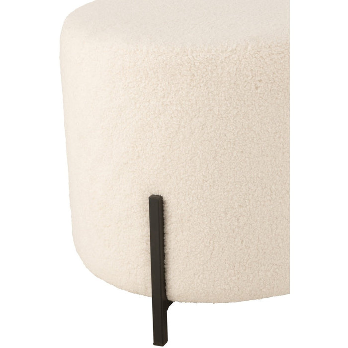 Stool Sheep Fabric/Foam White-Poefs-J-Line