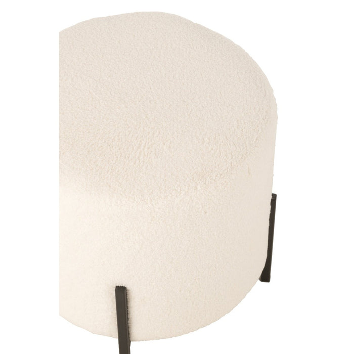 Stool Sheep Fabric/Foam White-Poefs-J-Line