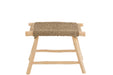 Stool Timo Grass/Teak Wood Natural Large-Krukjes-J-Line